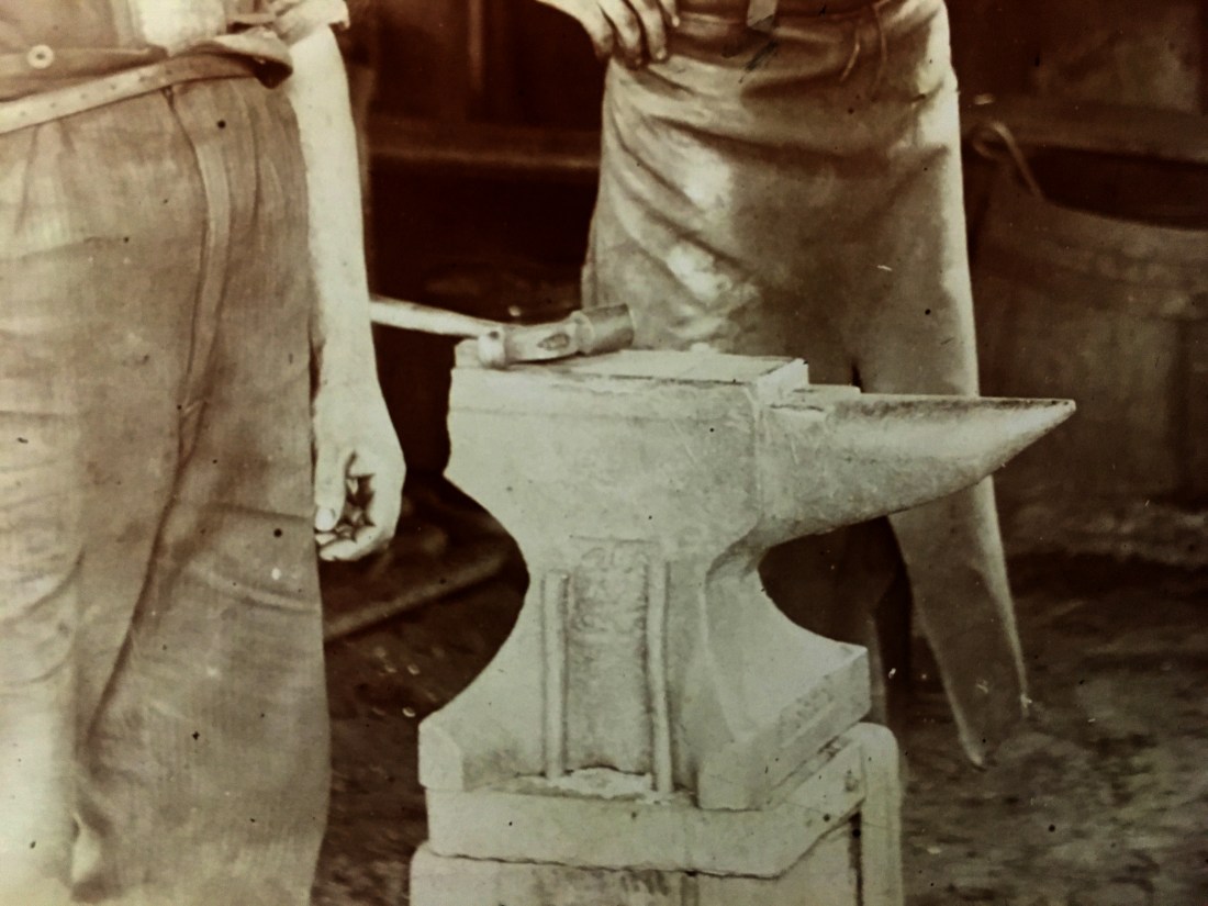Blacksmiths at the New Croton Dam, 1895