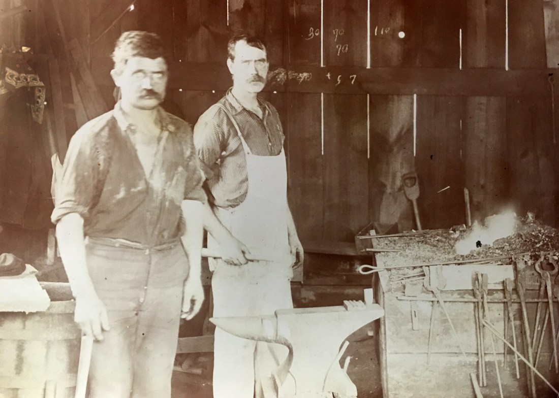 Blacksmiths at the New Croton Dam, 1895