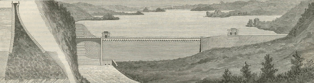 New Croton Dam Construction, 1896