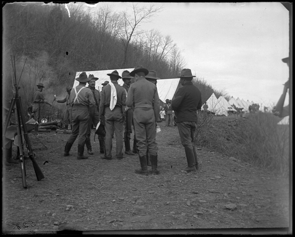 Armed Guards at New Croton Dam Strike (1900)