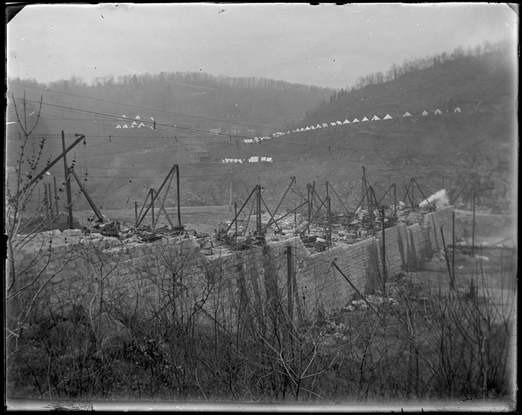 New Croton Dam construction, 1900