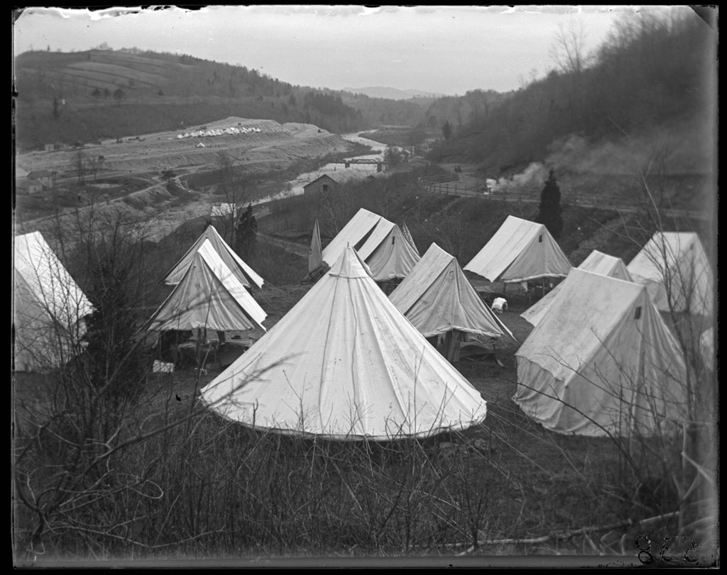Dam Strike (1900) — Dam Strike 1900 Tents Valley