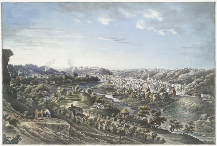 Croton Aqueduct at Sing Sing Kill — F.B. Tower (1843)