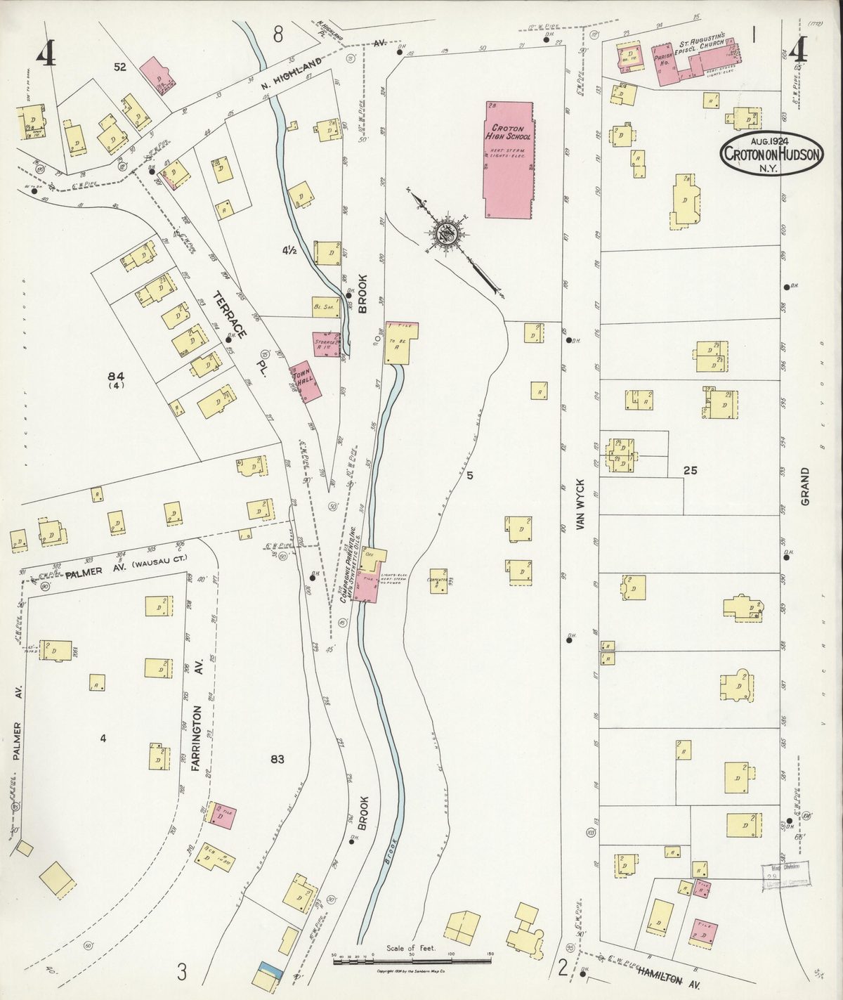 Sanborn Fire Insurance Map — Croton-on-Hudson (1924), Sheet 4