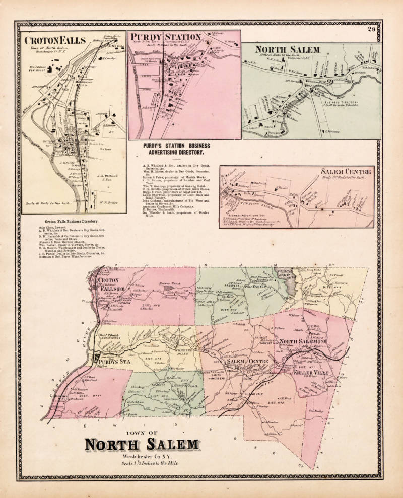 1867 Atlas of North Salem, NY