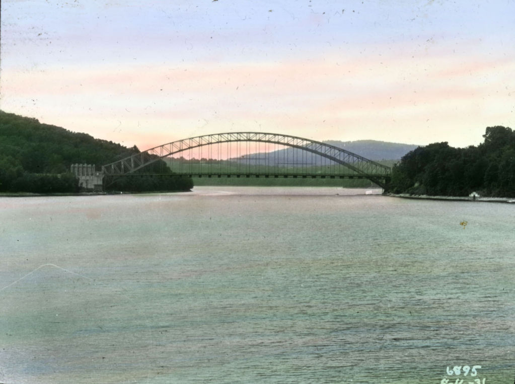 Lantern Slide of New Croton Reservoir Bridge