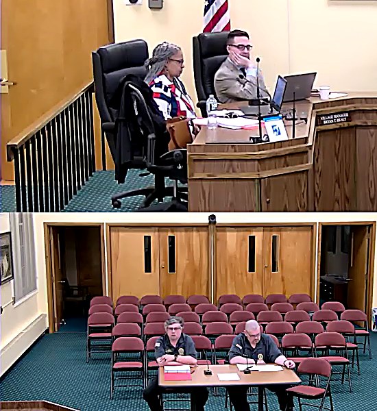 EMS leaders presenting at the work session