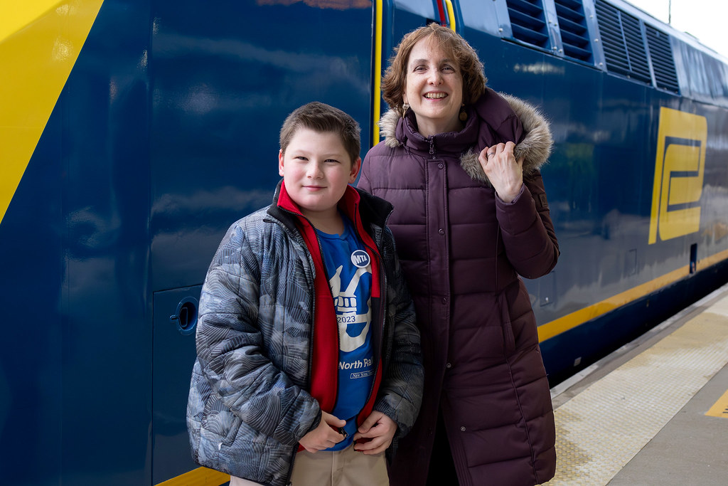 Penn Central heritage locomotive inaugural run from Croton-Harmon