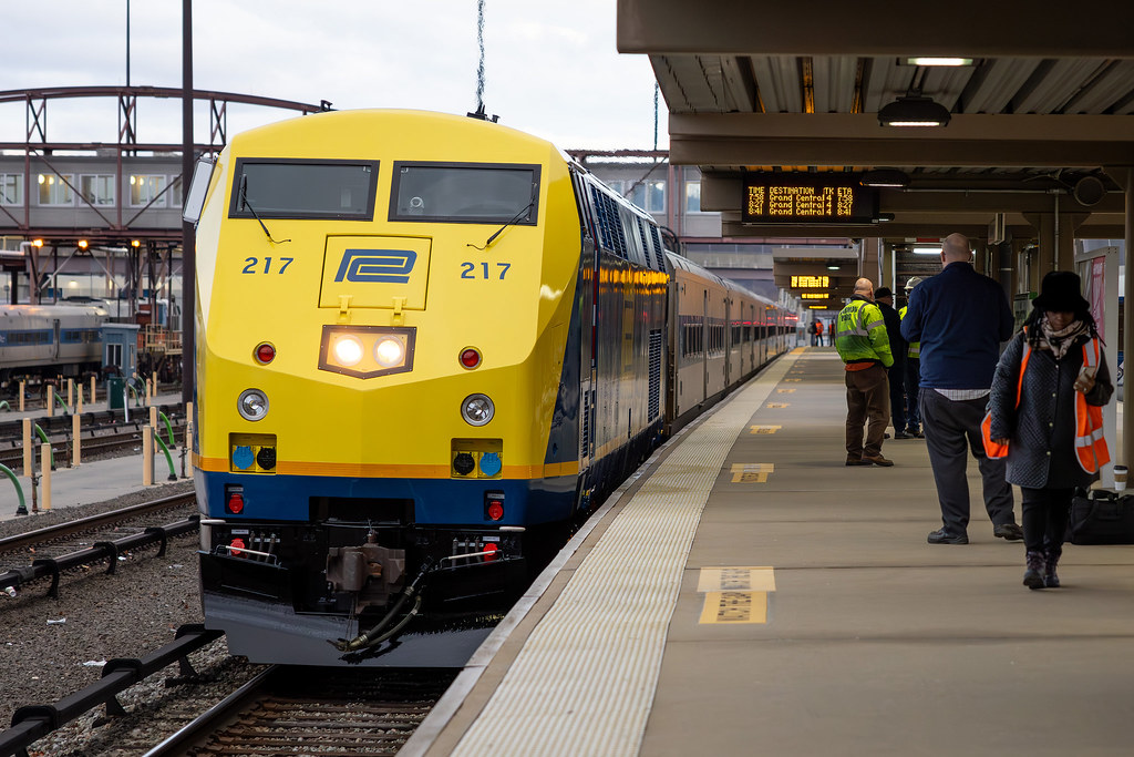 Penn Central heritage locomotive inaugural run from Croton-Harmon