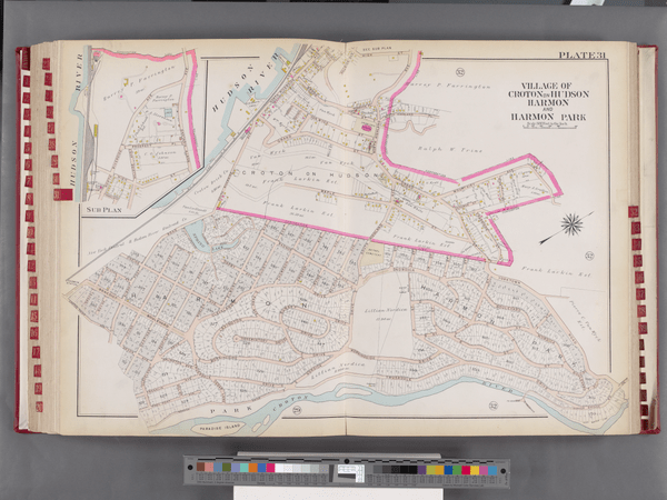 Westchester, V. 2, Double Page Plate No. 31 (Map bounded by Hudson River, Yorktown Rd., Croton River) NYPL2055982