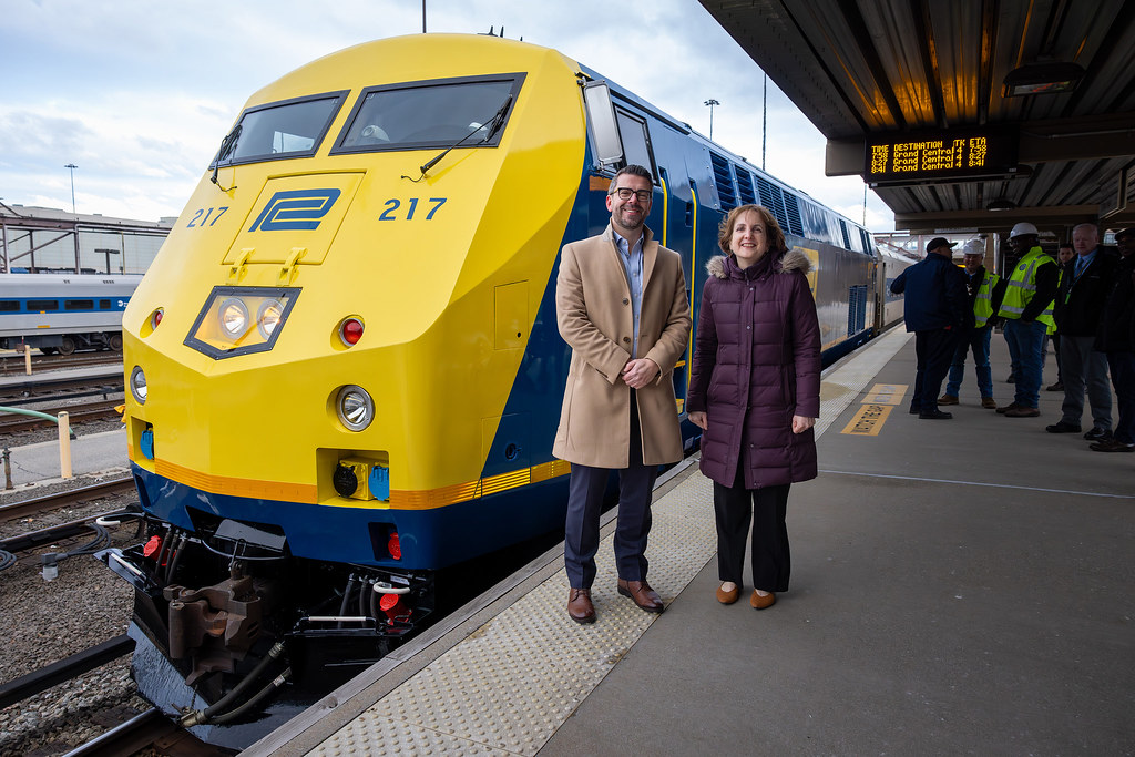 Penn Central heritage locomotive inaugural run from Croton-Harmon