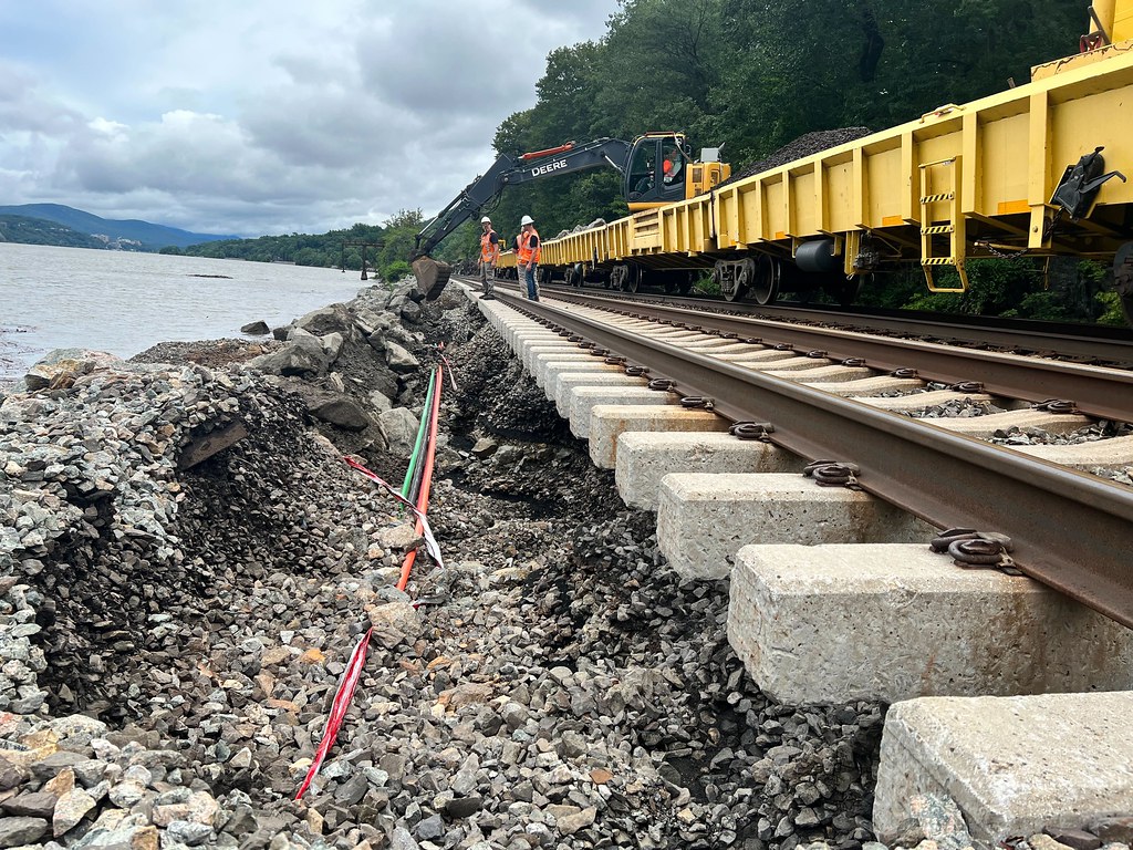 Metro-North Railroad Storm Conditions on the Hudson Line