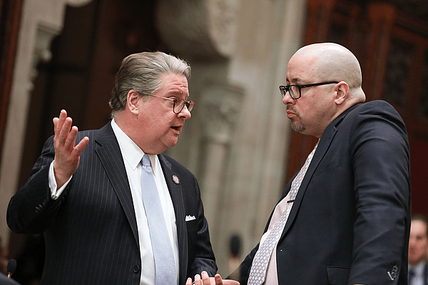 (02-24-20) NYS Senator Pete Harckham (L) & NYS Senator Gustavo Rivera (r)